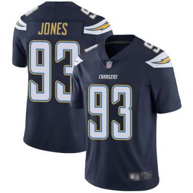 Los Angeles Chargers NFL Football Justin Jones Navy Blue Jersey Youth Limited #93 Home Vapor Untouchable
